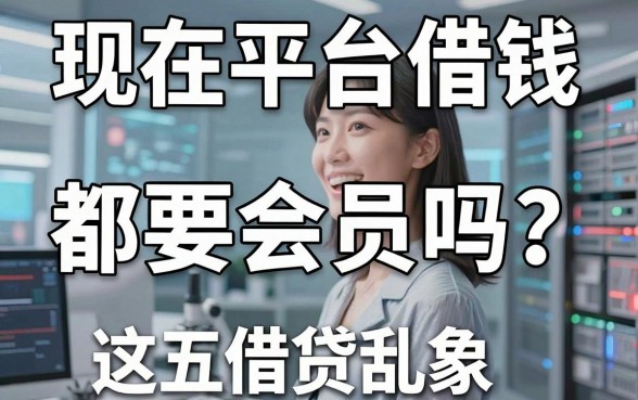 现在平台借钱都要会员吗？揭秘借贷乱象，这五个靠谱平台值得收藏
