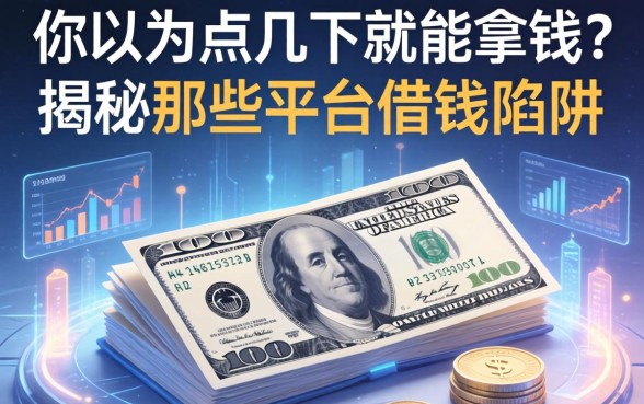 你以为点几下就能拿钱？揭秘那些平台借钱陷阱
