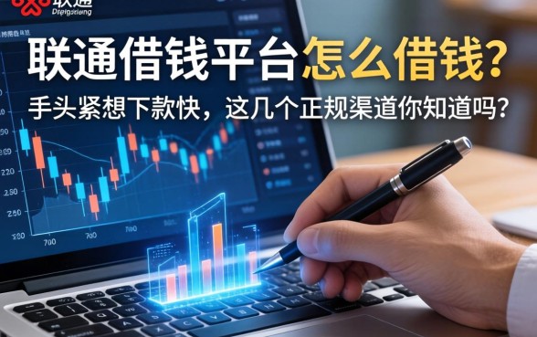 联通借钱平台怎么借钱？手头紧想下款快，这几个正规渠道你知道吗？
