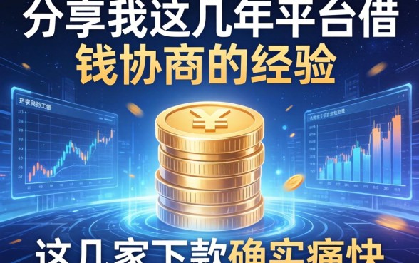 分享下我这几年平台借钱协商的经验，这几家下款确实痛快