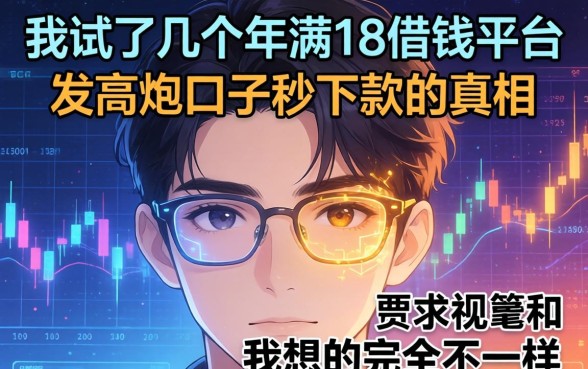 我试了几个年满18借钱平台，发现高炮口子秒下款的真相和我想的完全不一样