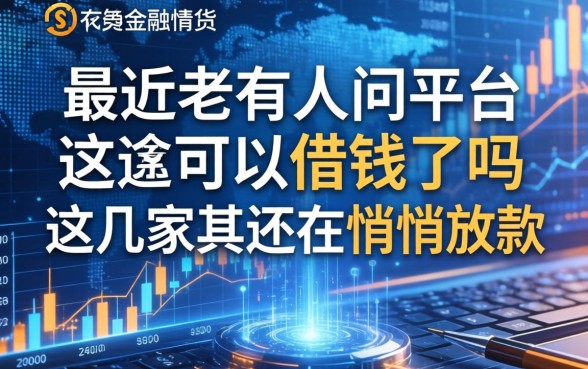 最近老有人问平台可以借钱了吗，这几家其实还在悄悄放款