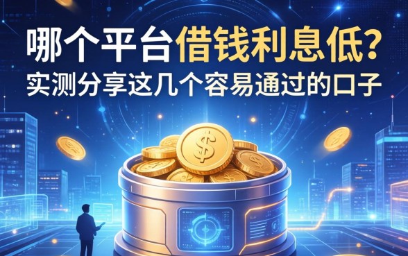 哪个平台的借钱利息低？实测分享这几个容易通过的口子