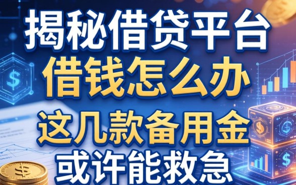 揭秘借贷平台不借钱怎么办，这几款备用金或许能救急