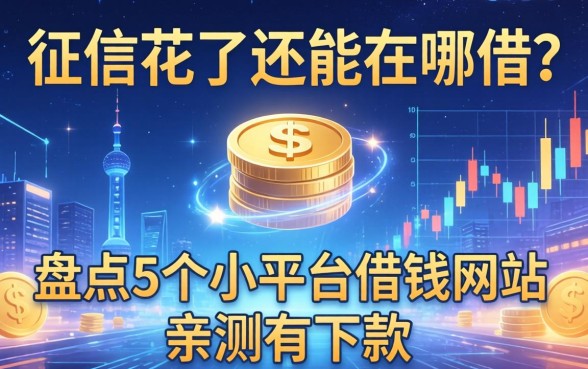 征信花了还能在哪借？盘点5个小平台借钱网站，亲测有下款