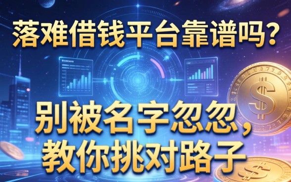 落难借钱平台靠谱吗？别被名字忽悠，教你挑对路子