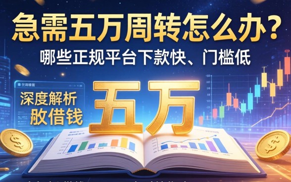 急需五万周转怎么办？哪些正规平台下款快、门槛低？深度解析借钱五万的平台避坑指南