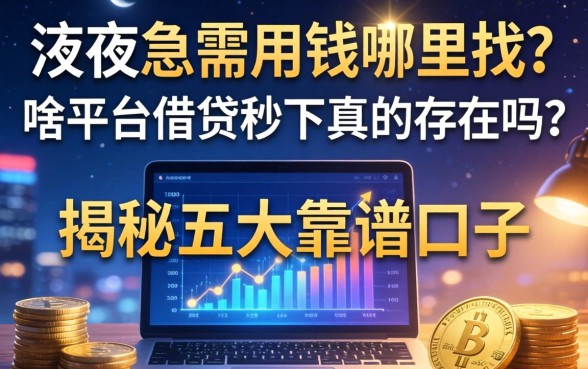 深夜急需用钱哪里找？啥平台借钱秒下真的存在吗？揭秘五大靠谱口子