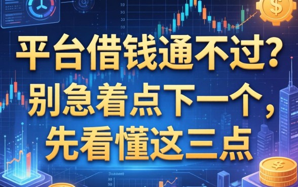 平台借钱通不过？别急着点下一个，先看懂这三点