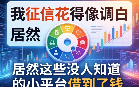 我征信花得像调色盘，居然在这些没人知道的小平台借到了钱