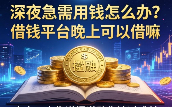 深夜急需用钱怎么办？借钱平台晚上可以借嘛？盘点五大靠谱渠道助你渡过难关