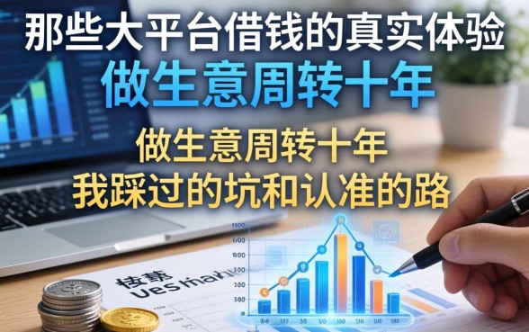 那些大平台借钱的真实体验：做生意周转十年，我踩过的坑和认准的路