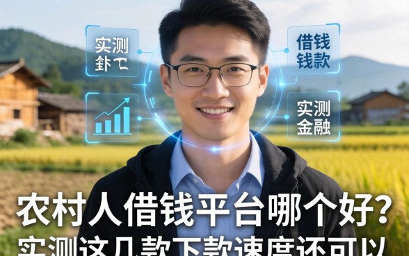 农村人借钱平台哪个好？实测这几款下款速度还可以
