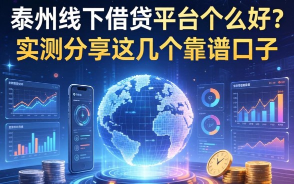泰州线下借钱平台哪家好？实测分享这几个靠谱口子