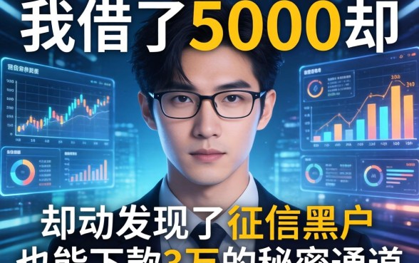 我借了5000却发现了征信黑户也能下款3万的秘密通道