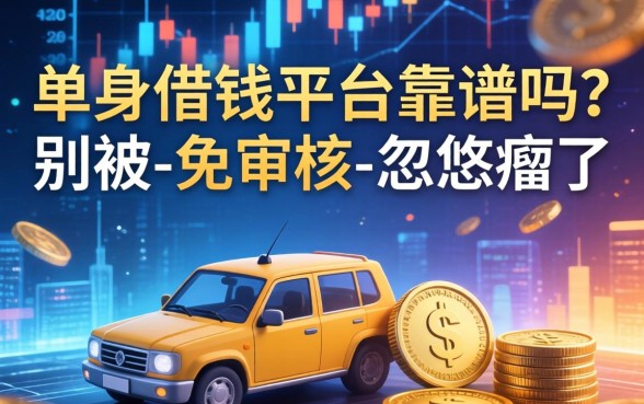 单身借钱平台靠谱吗？别被-免审核-忽悠瘸了