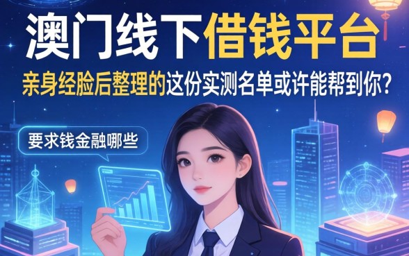 澳门线下借钱平台有哪些？亲身经历后整理的这份实测名单或许能帮到你