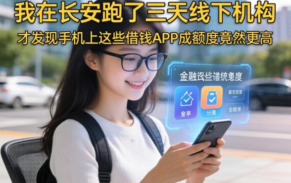 我在长安跑了三天线下机构，才发现手机上这些借钱APP的额度竟然更高