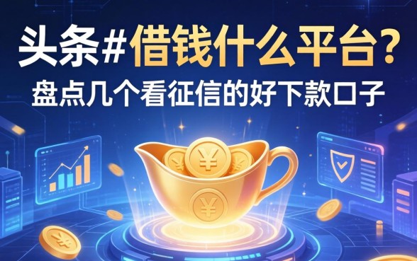 头条上借钱的是什么平台？盘点几个不看征信的好下款口子