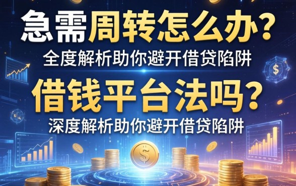 急需周转怎么办？借钱平台合法吗？深度解析助你避开借贷陷阱