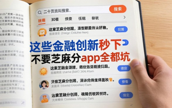 我翻了二十页搜索结果，发现这些金融创新秒下不要芝麻分的app全是坑