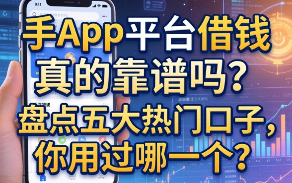 手机app平台借钱真的靠谱吗？盘点五大热门口子，你用过哪一个？