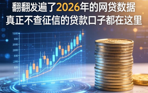 我翻遍了2026年的网贷数据，发现真正不查征信的贷款口子都在这里
