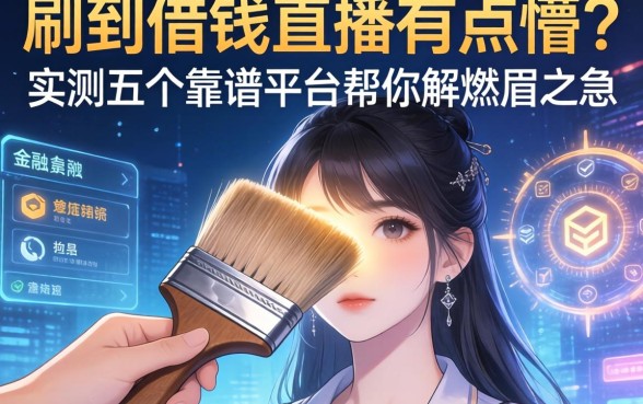 刷到借钱直播有点懵？实测五个靠谱平台帮你解燃眉之急