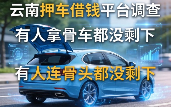 云南押车借钱平台调查：有人拿回车，有人连骨头都没剩下
