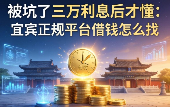 被坑了三万利息后才懂：宜宾正规平台借钱怎么找
