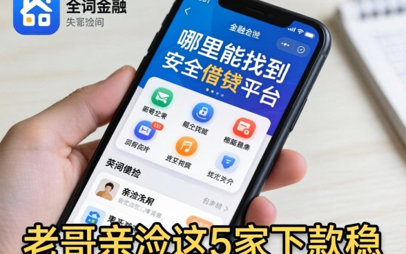 手机上哪里能找到安全借钱平台？老哥亲测这5家下款稳
