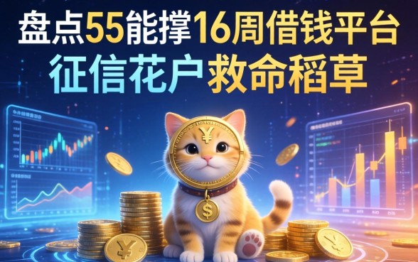 盘点5个能撑16周借钱平台，征信花户的救命稻草