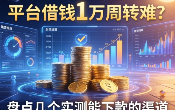 平台借钱1万周转难？盘点几个实测能下款的渠道