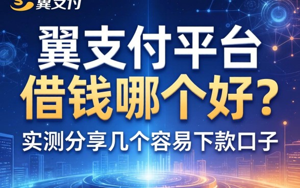 翼支付平台借钱哪个好？实测分享几个容易下款的口子