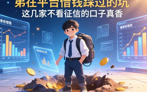 弟在平台借钱踩过的坑，这几家不看征信的口子真香