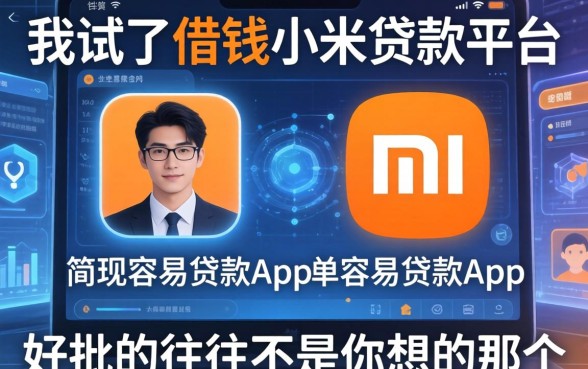 我试了借钱小米贷款平台和简单容易贷款app，发现好批的往往不是你想的那个