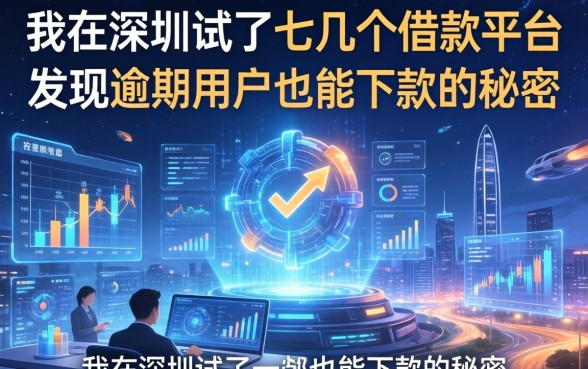 我在深圳试了十几个借款平台，发现逾期用户也能下款的秘密