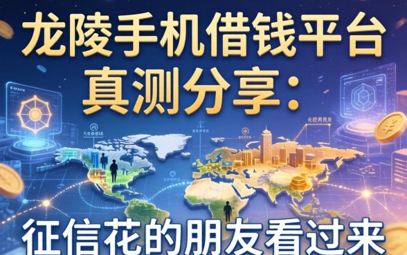 龙陵手机借钱平台实测分享：征信花的朋友看过来