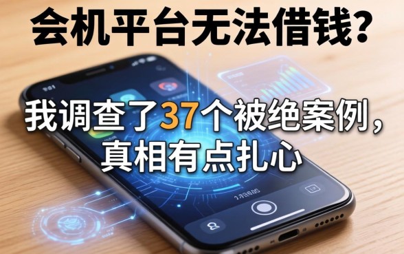 手机平台无法借钱？我调查了37个被拒案例，真相有点扎心