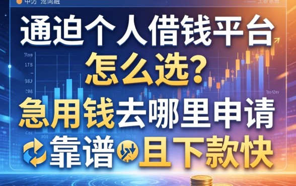 通辽个人借钱平台怎么选？急用钱去哪里申请靠谱且下款快？
