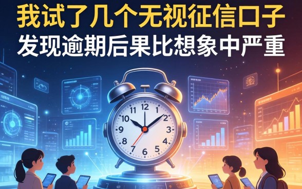 我试了几个无视征信的口子，发现逾期后果比想象中严重