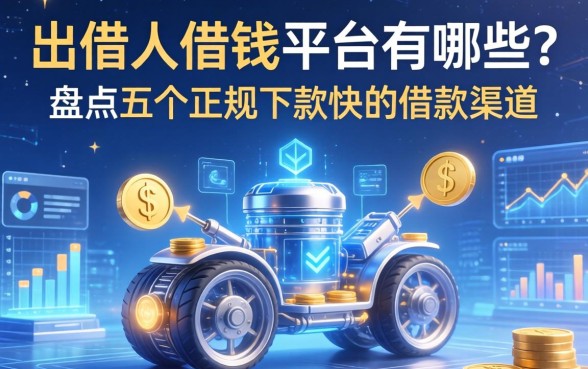 出借人借钱平台有哪些？盘点五个正规下款快的借款渠道