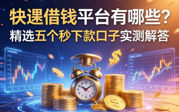 特快借钱平台有哪些？精选五个秒下款口子实测解答