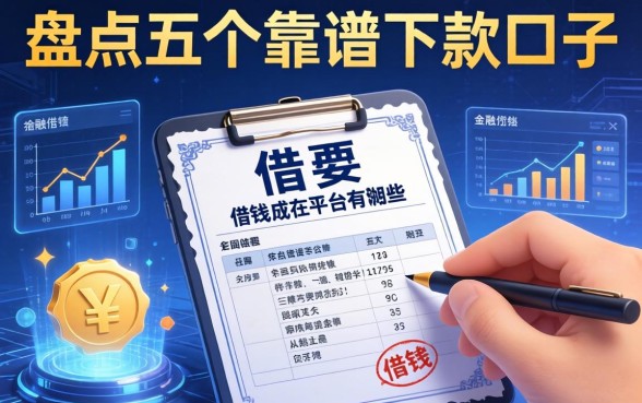 借条借钱的平台有哪些？盘点五个靠谱下款口子