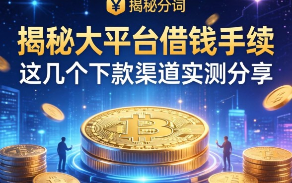 揭秘大平台借钱手续：这几个下款渠道实测分享
