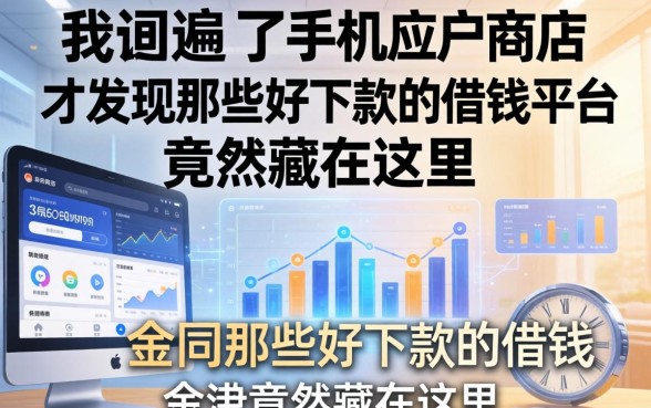 我翻遍了手机应用商店，才发现那些好下款的借钱平台竟然藏在这里