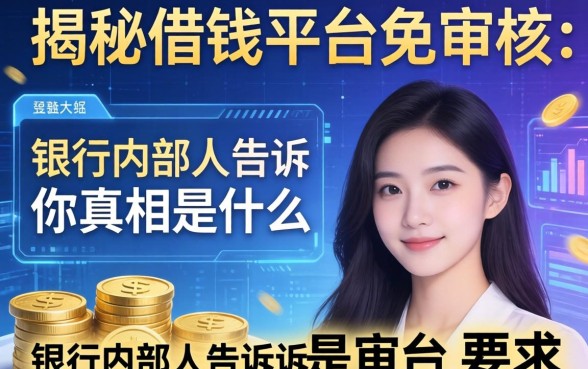 揭秘借钱平台免审核：银行内部人告诉你真相是什么