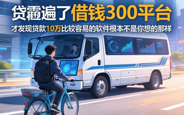 我翻遍了借钱300平台，才发现贷款10万比较容易的软件根本不是你想的那样