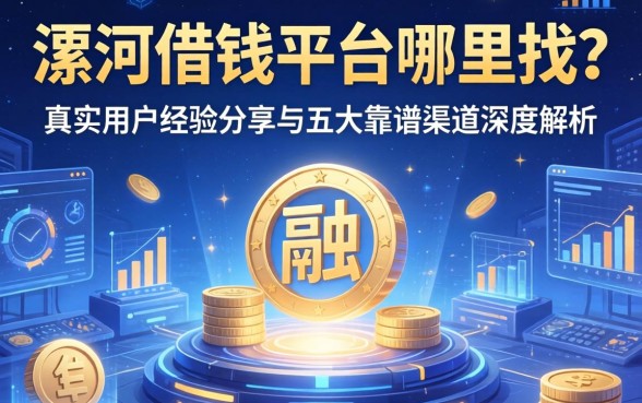 漯河借钱平台哪里找？真实用户经验分享与五大靠谱渠道深度解析