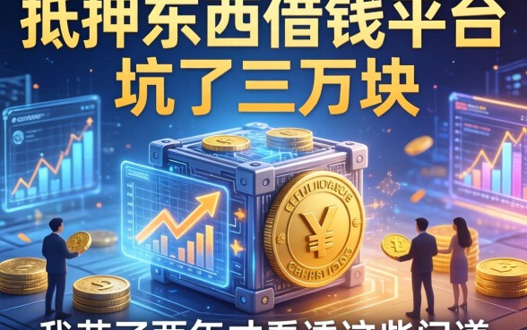 被抵押东西借钱平台坑了三万块，我花了两年才看透这些门道